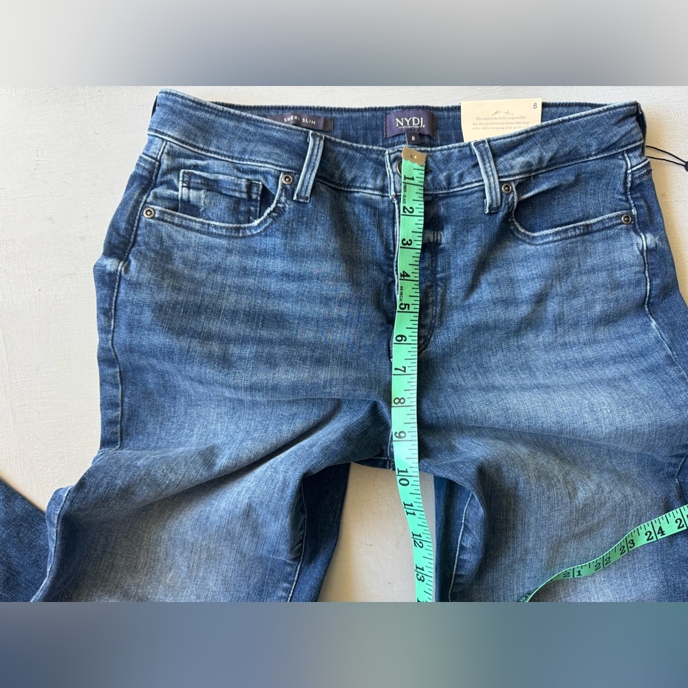 NWT NYDJ Sheri Slim Straight Leg Jeans in Beyond Bay - Picture 7 of 12